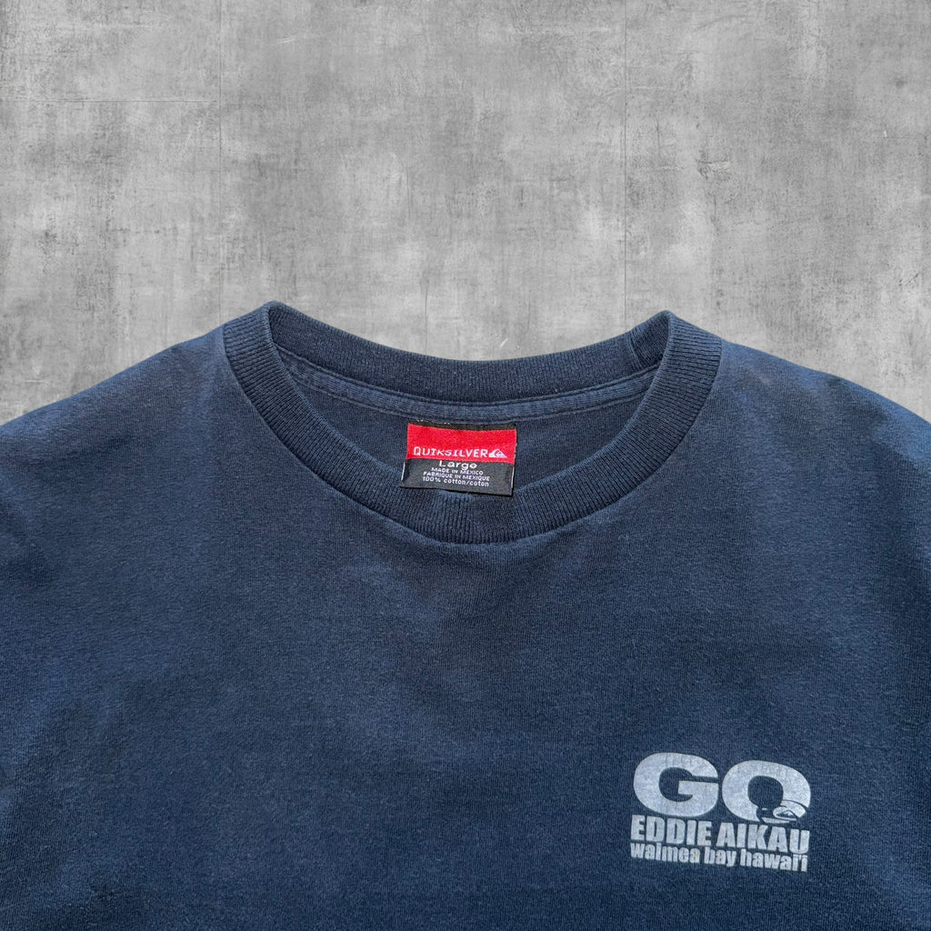 VINTAGE EDDIE AIKAU QUICKSILVER TEE - L
