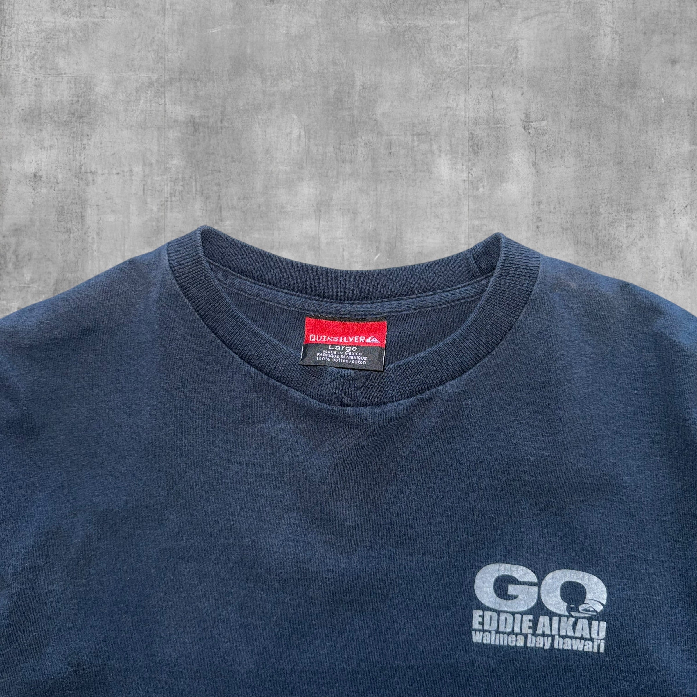 VINTAGE EDDIE AIKAU QUICKSILVER TEE - L