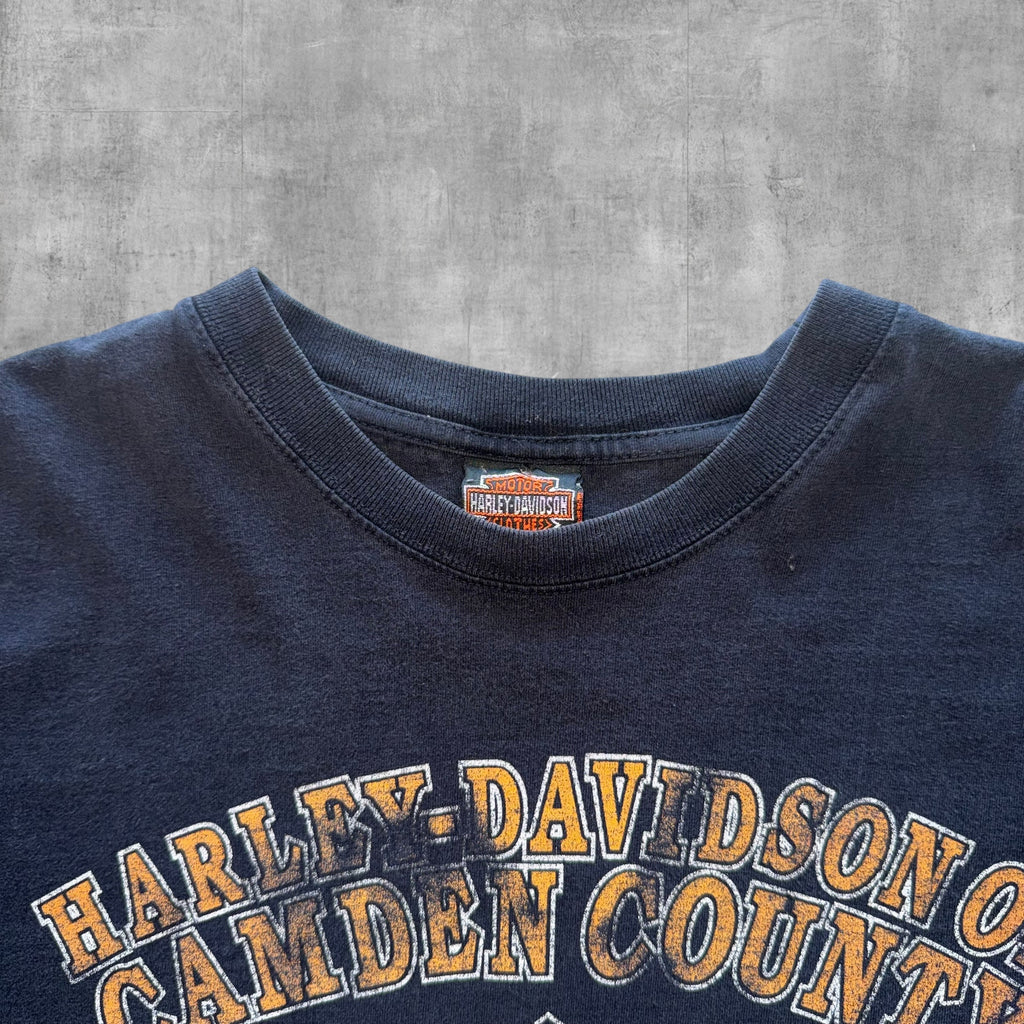 VINTAGE HARLEY DAVIDSON CAMDEN COUNTY TEE - 2006 - XL