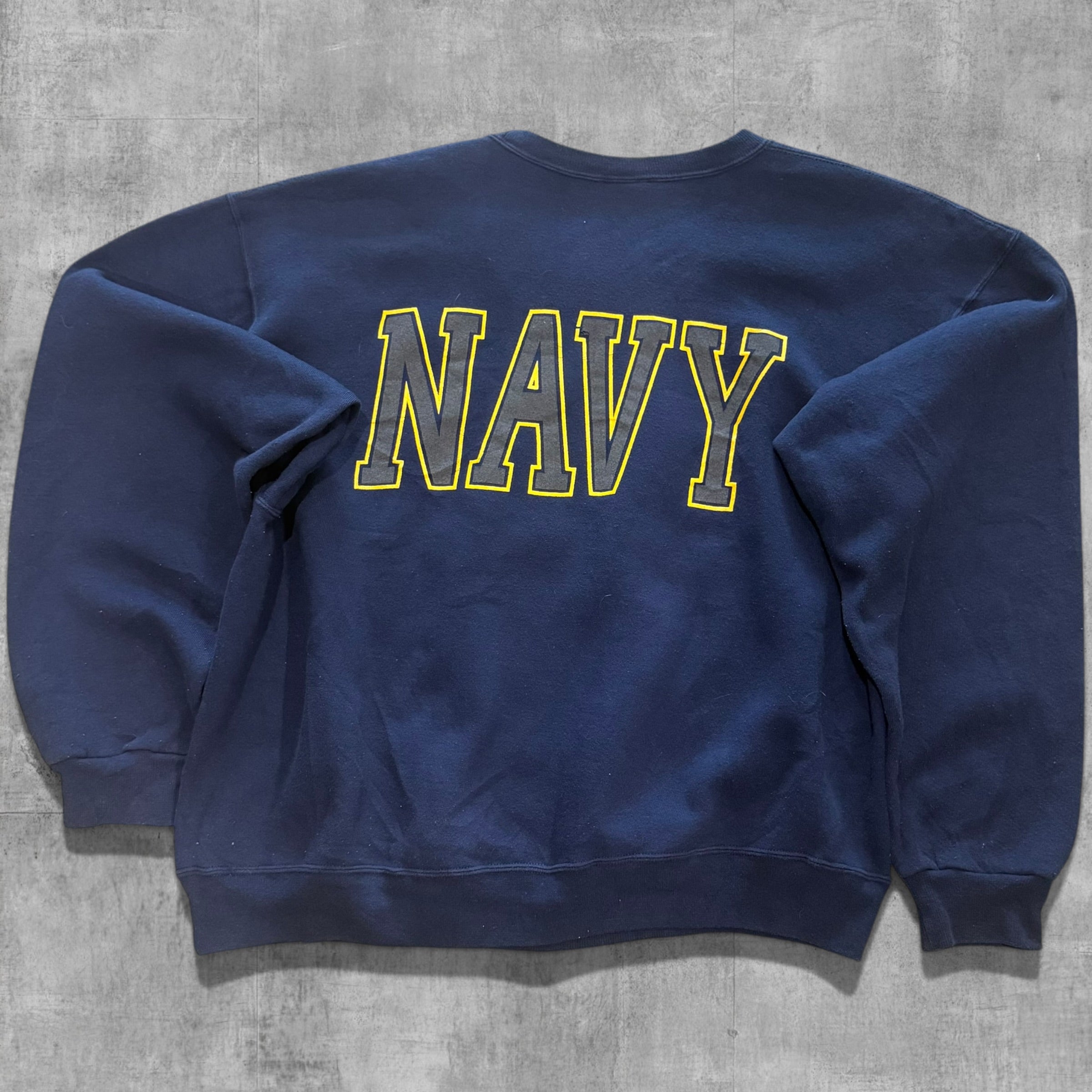VINTAGE US NAVY 3M REFLECTIVE SWEATSHIRT - L