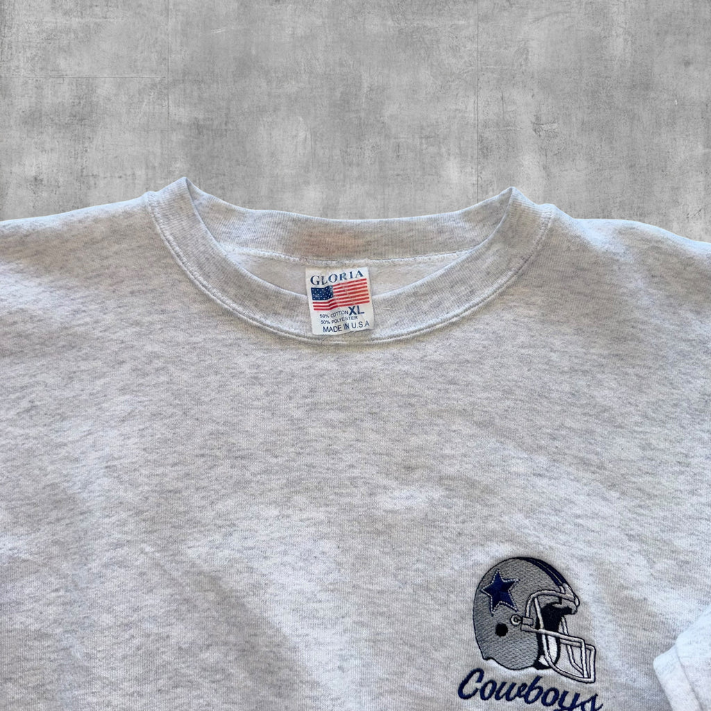 VINTAGE DALLAS COWBOYS MINI HELMET NFL CREWNECK - XL