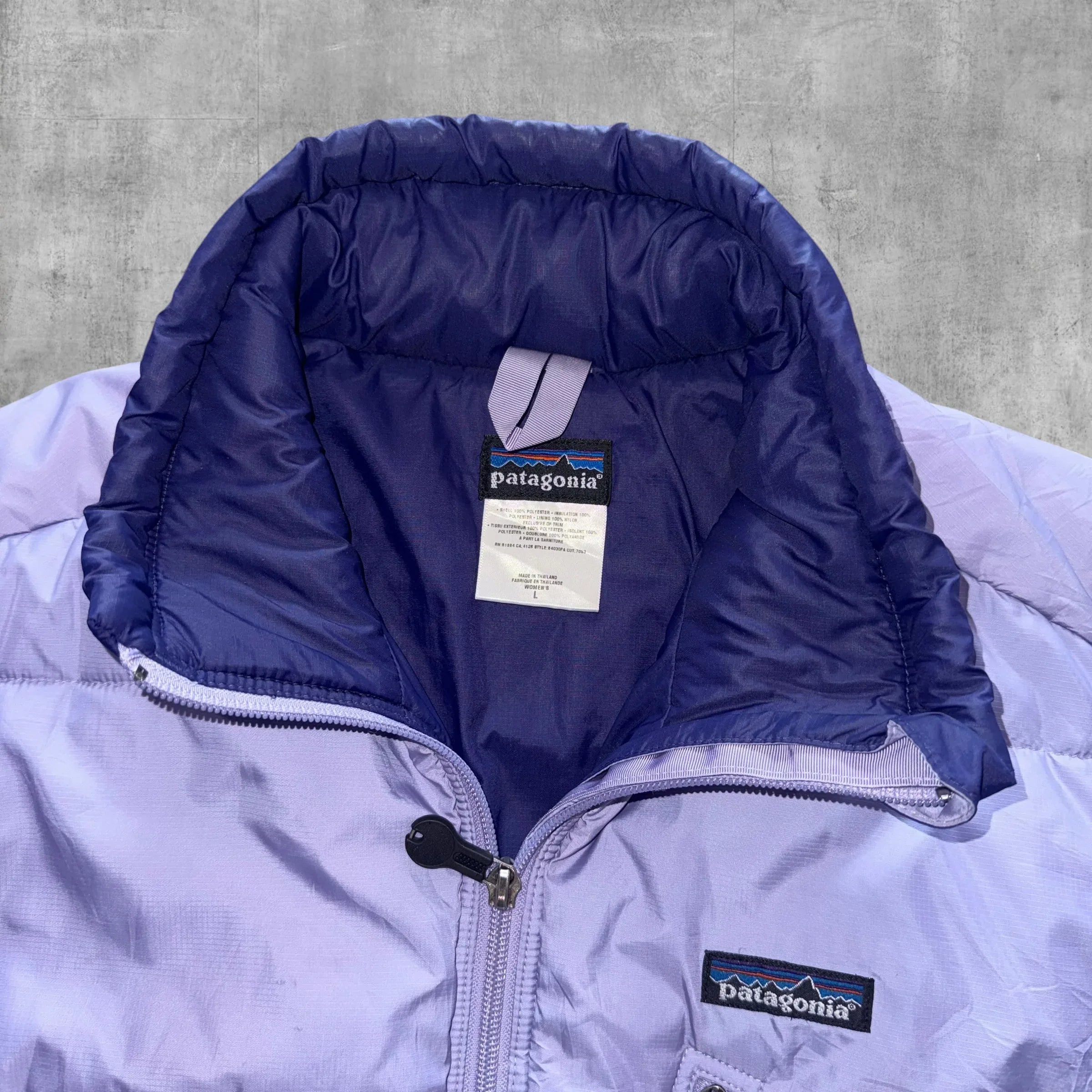 PATAGONIA PURPLE PUFFER DOWN JACKET - L