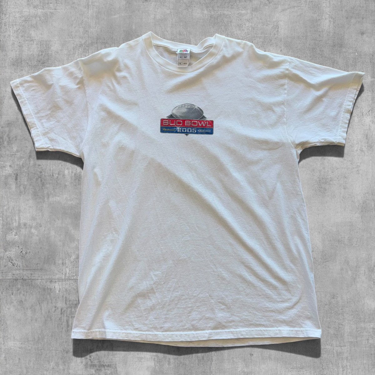 VINTAGE BUDWIESER BUD BOWL NFL TEE - 2005 - XL