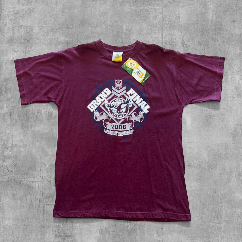 MANLY SEA EAGLES GLORY BOUND NRL PREMIERS TEE - 2008 - Grandmaster Vintage