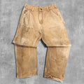 CARHARTT DISTRESSED TAN DOUBLE KNEE - 33X30