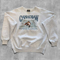 VINTAGE EMBROIDERED CANADIAN FOX SWEATSHIRT - L