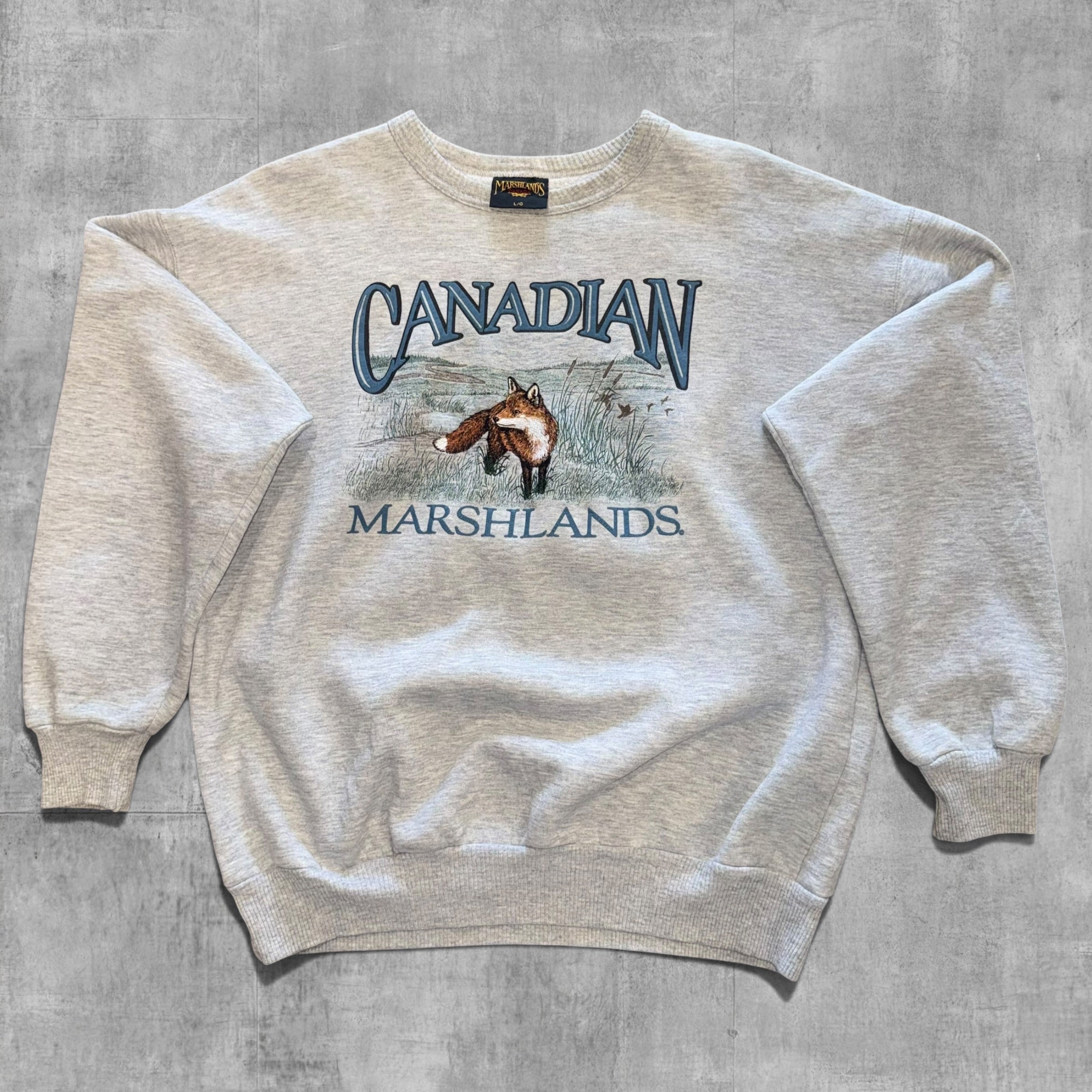 VINTAGE EMBROIDERED CANADIAN FOX SWEATSHIRT - L