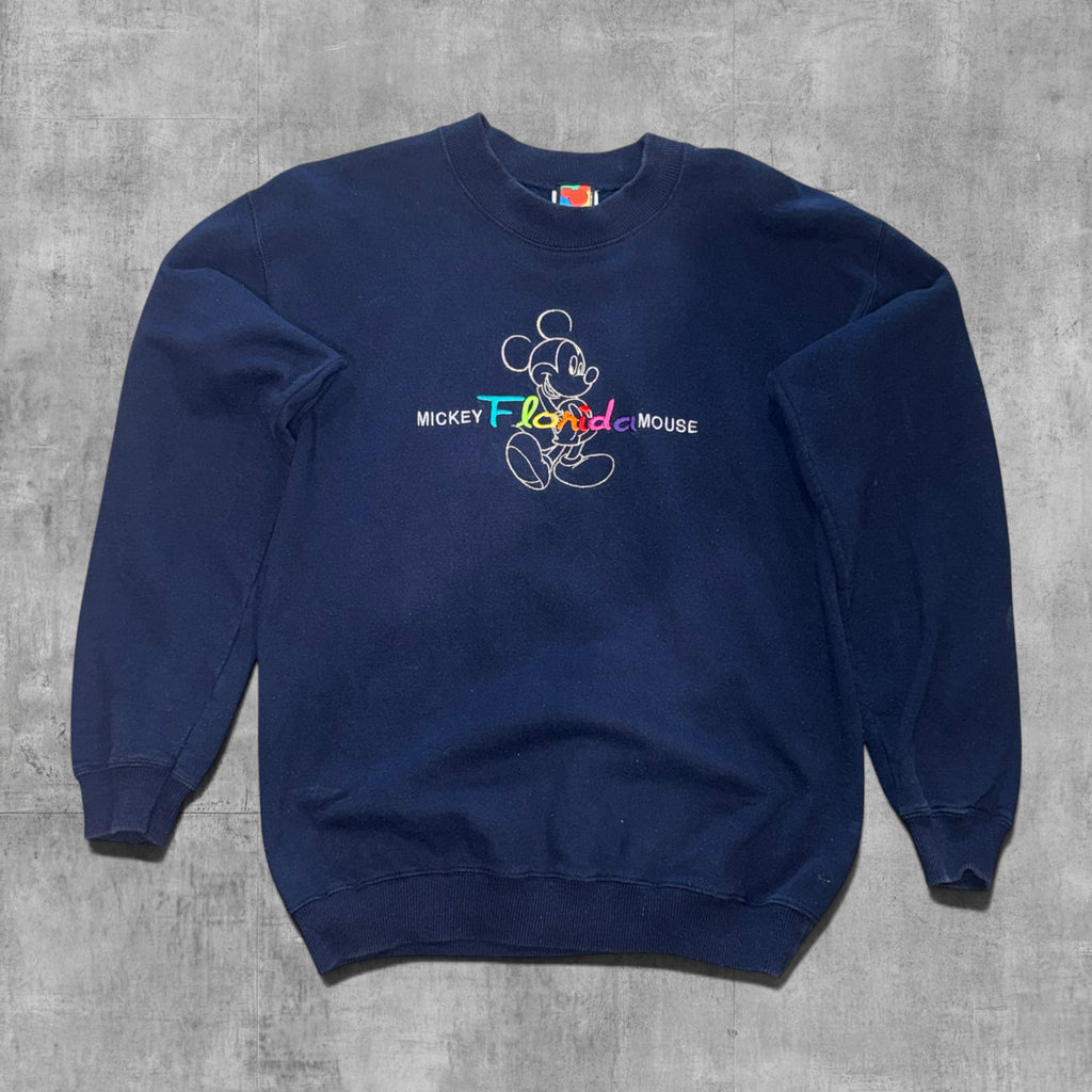 VINTAGE MICKEY MOUSE FLORIDA EMBROIDERED SWEATSHIRT - M
