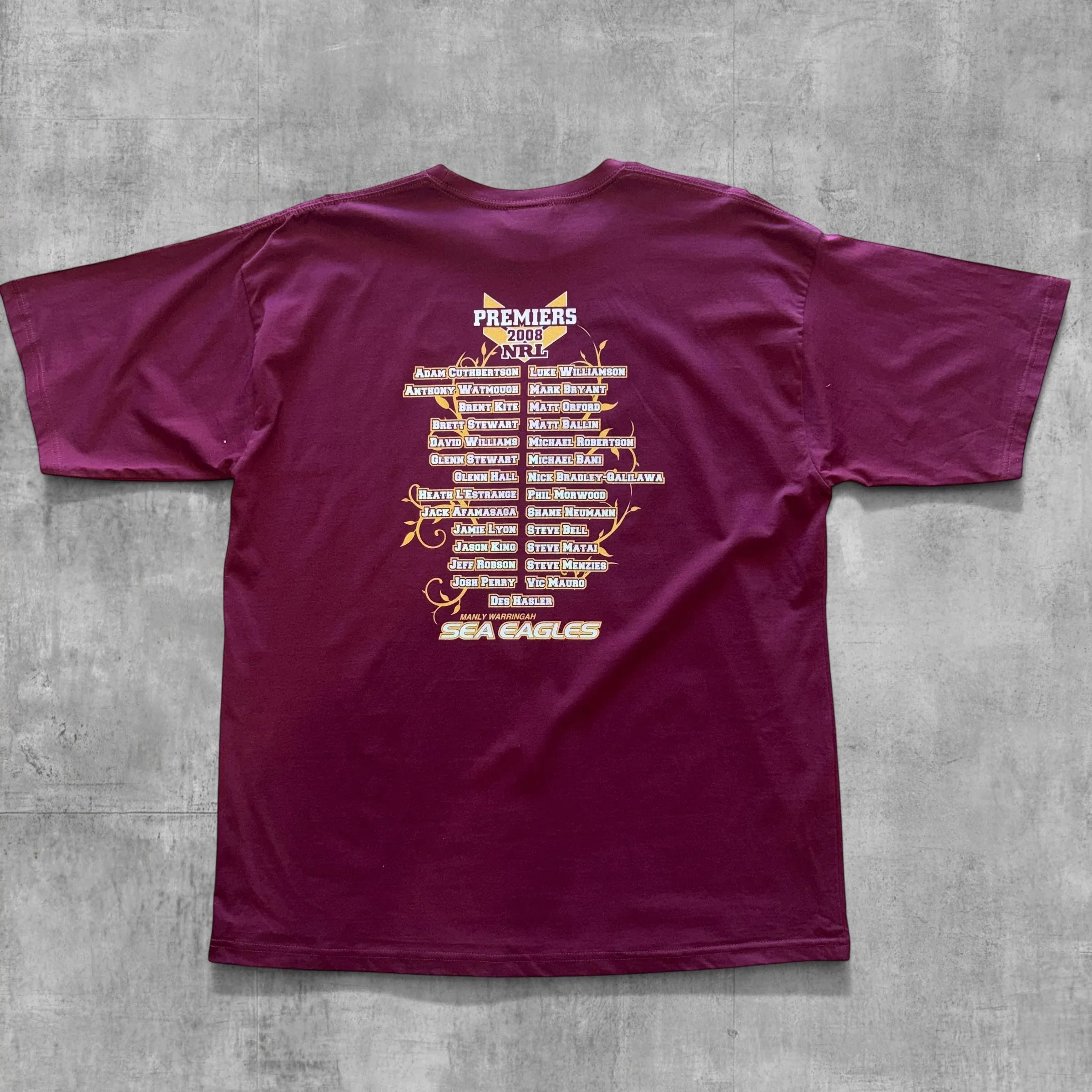 MANLY SEA EAGLES PRIMERS NRL TEE - 2008 - Grandmaster Vintage