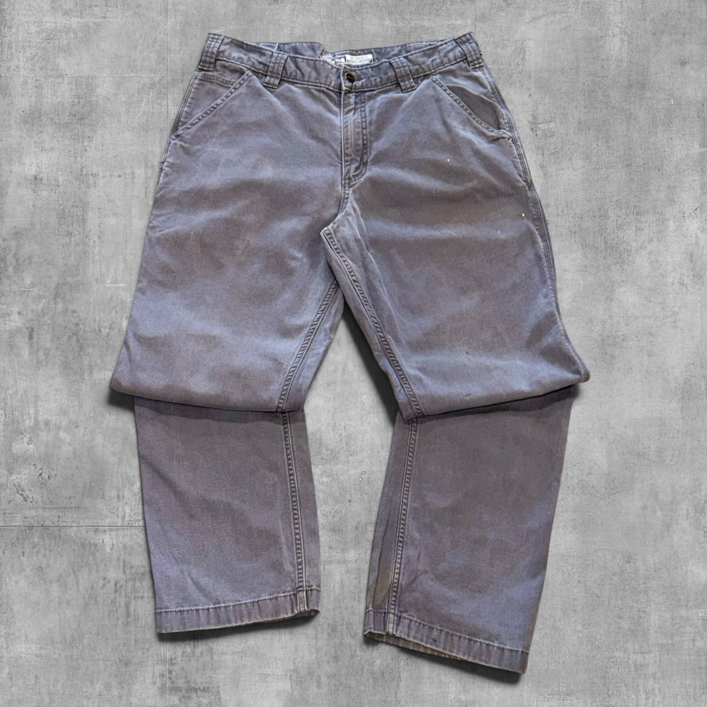 CARHARTT GREY RELAXED FIT PANT - 34X32