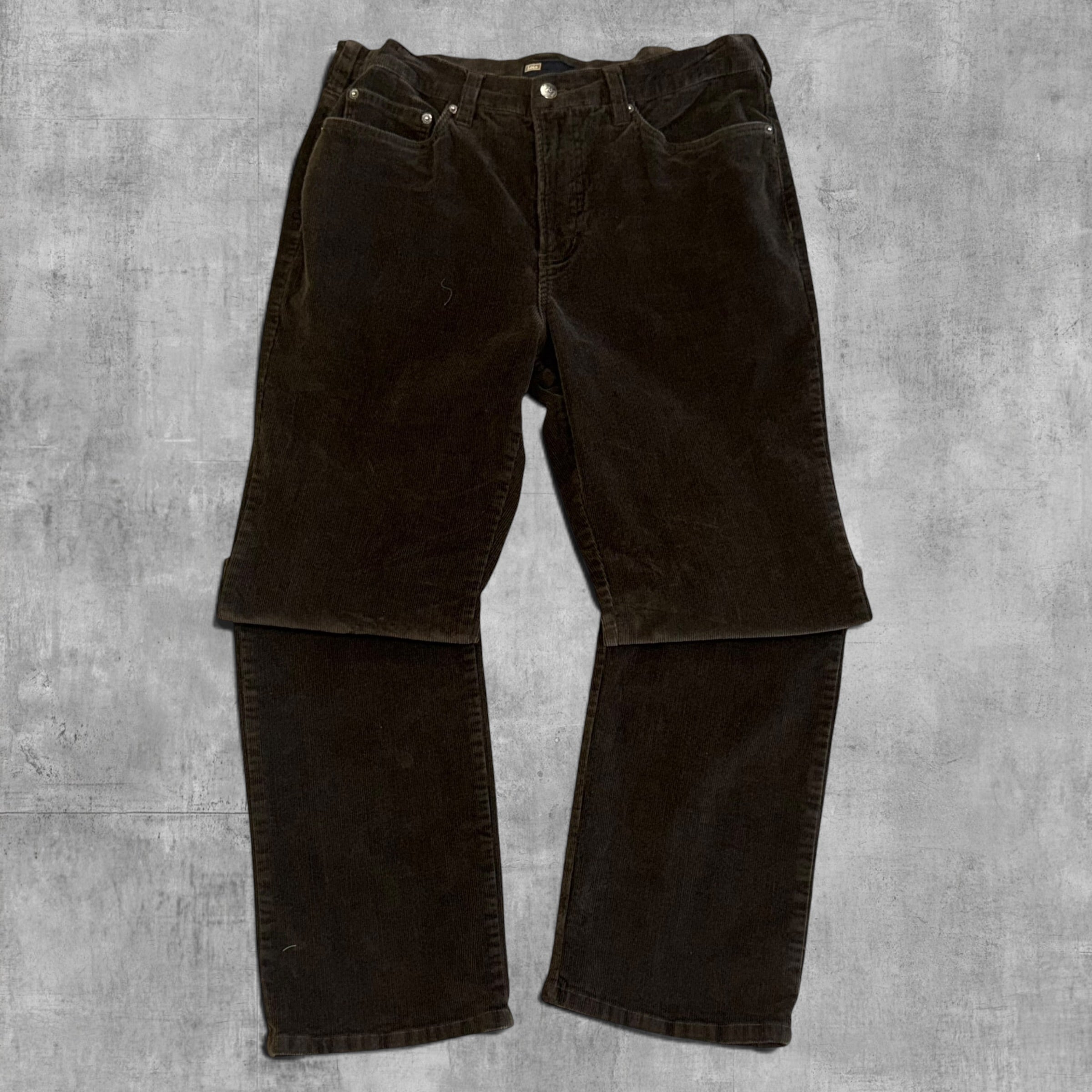 VINTAGE LOIS CHOCOLATE CORDUROY PANT 36X34