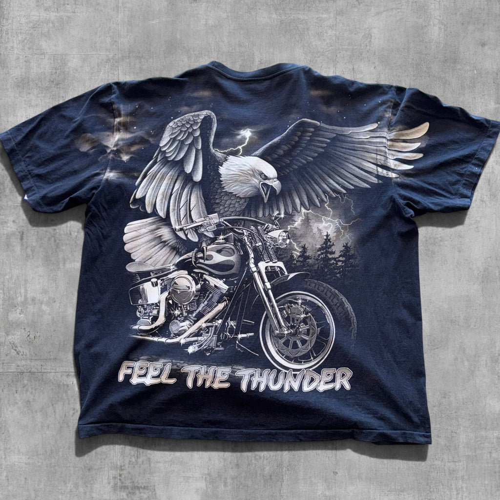 VINTAGE FEEL THE THUNDER EAGLE TEE - 3XL
