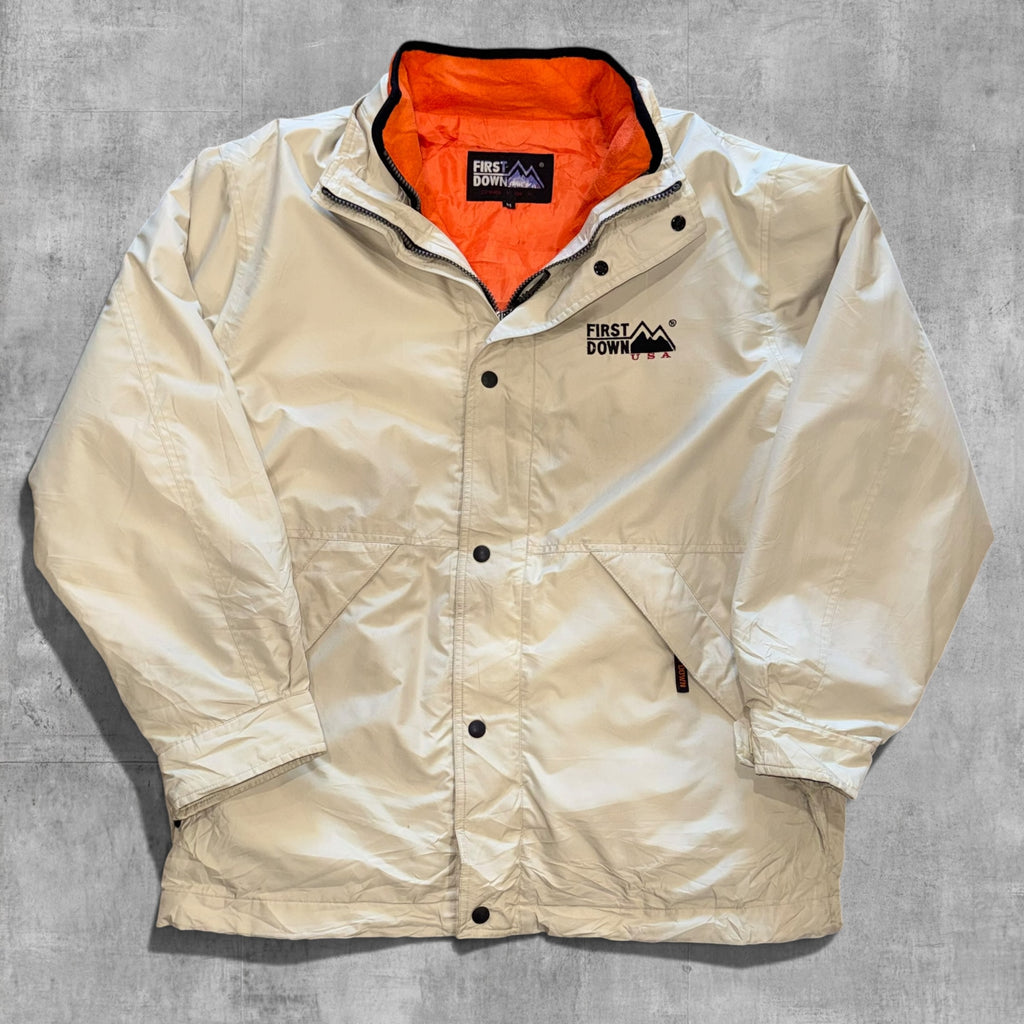 VINTAGE FIRST DOWN 2 PIECE LAYERED WINDBREAKER - XL