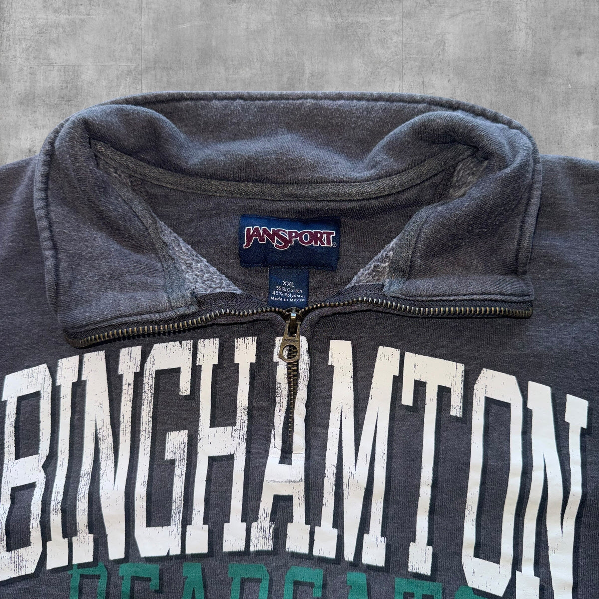 VINTAGE BINGHAMTON BEARCATS 1/4 ZIP - XL