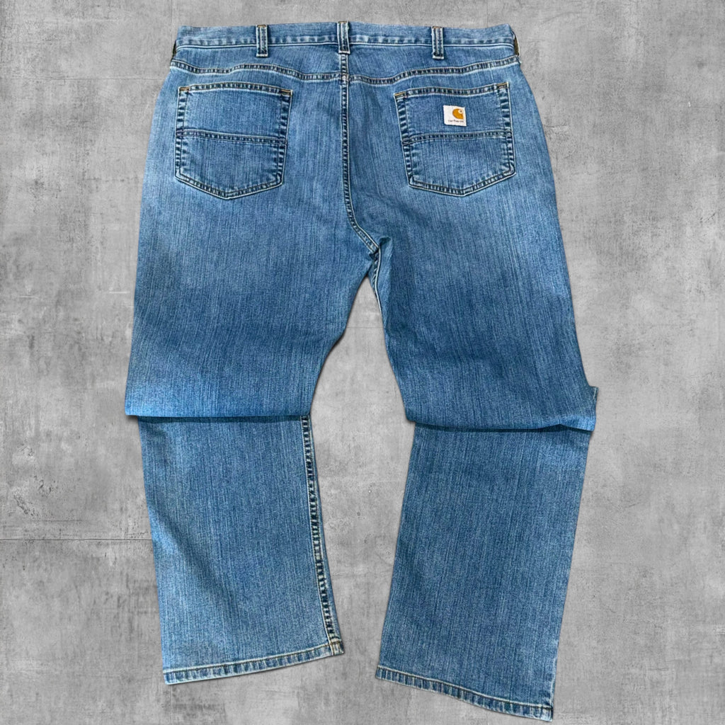 CARHARTT RELAXED BLUE DENIM JEANS - 38X32
