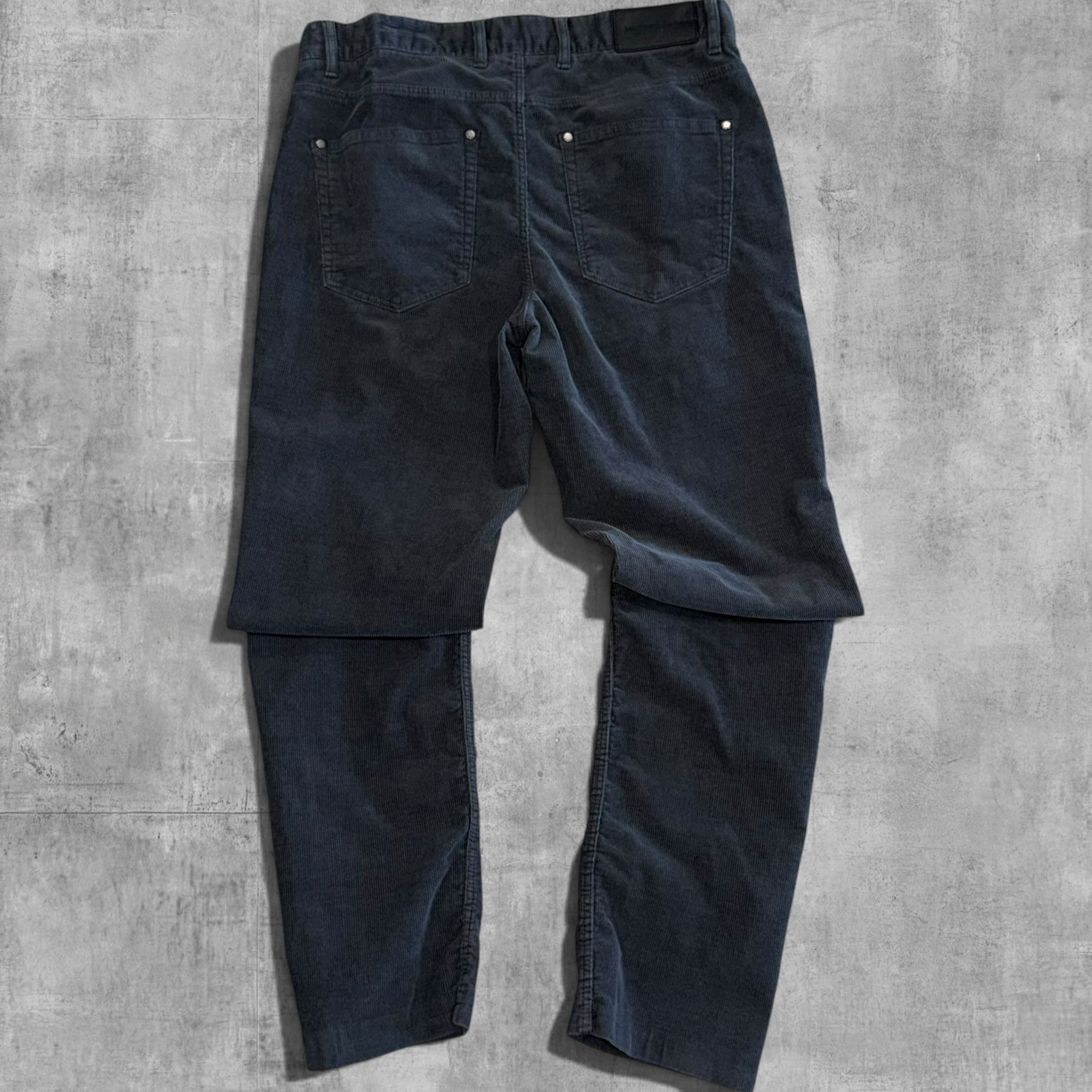 VINTAGE MICHAEL KORS DARK GREY CORDUROY PANTS - 30X32