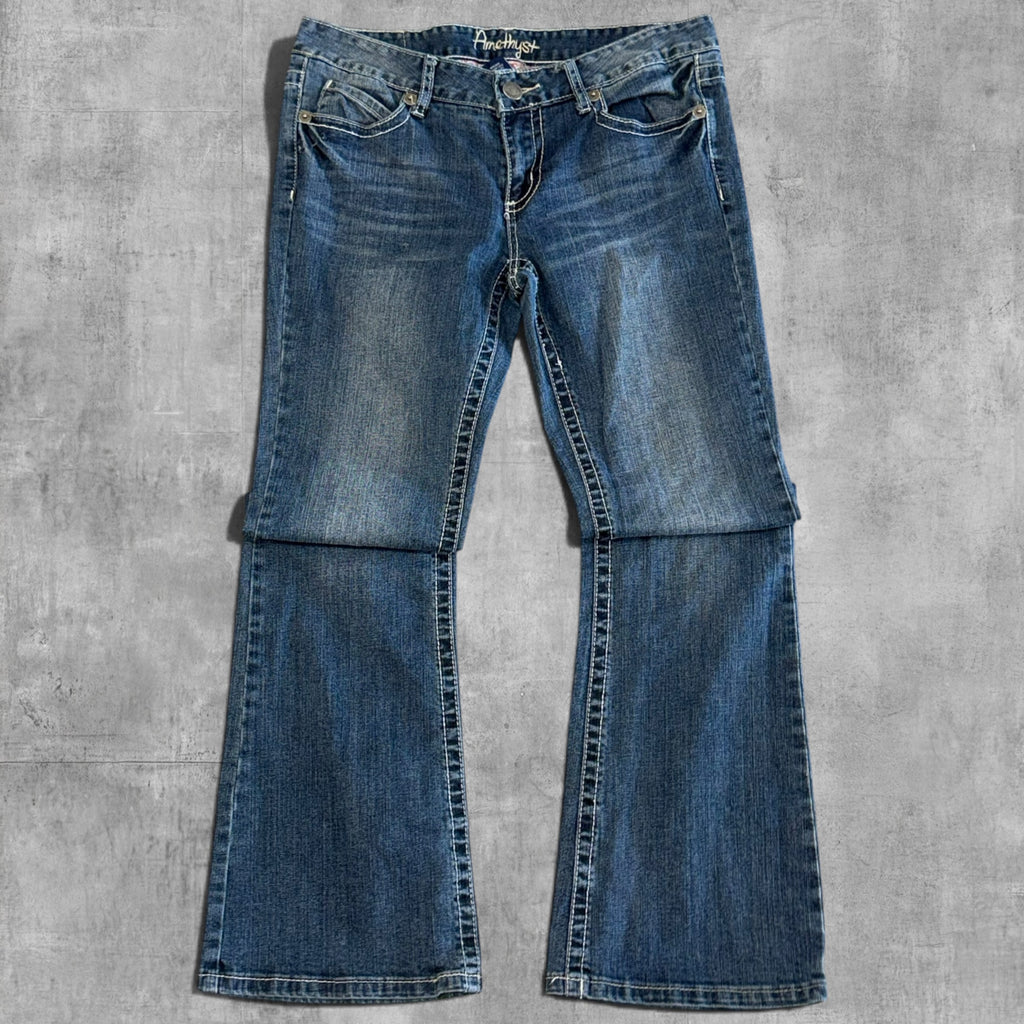VINTAGE AMETHYST LOW RISE RELAX DENIM - 11X30