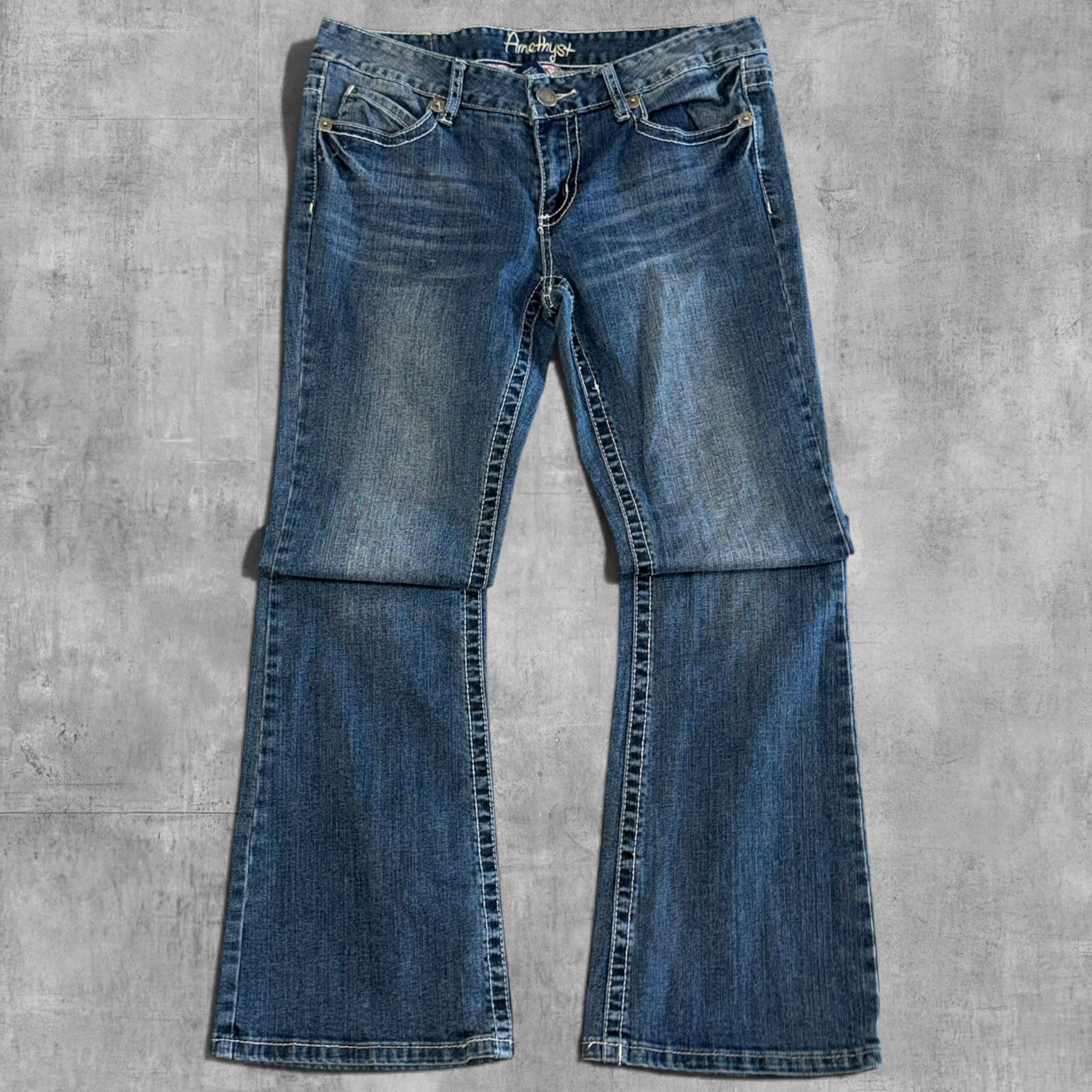 VINTAGE AMETHYST LOW RISE RELAX DENIM - 11X30