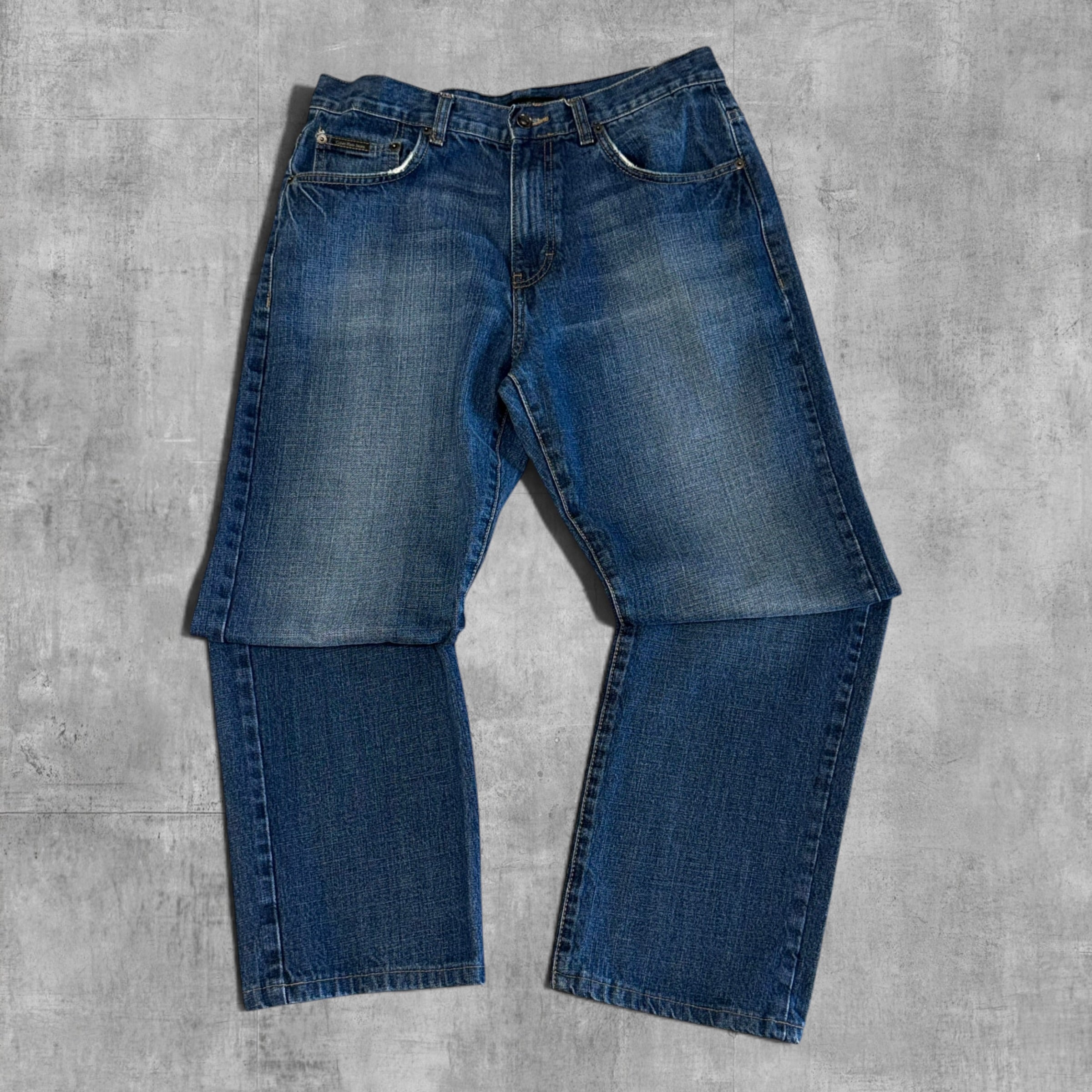 VINTAGE CALVIN KLIEN RELAXED FIT INDIGO DENIM - 33X30