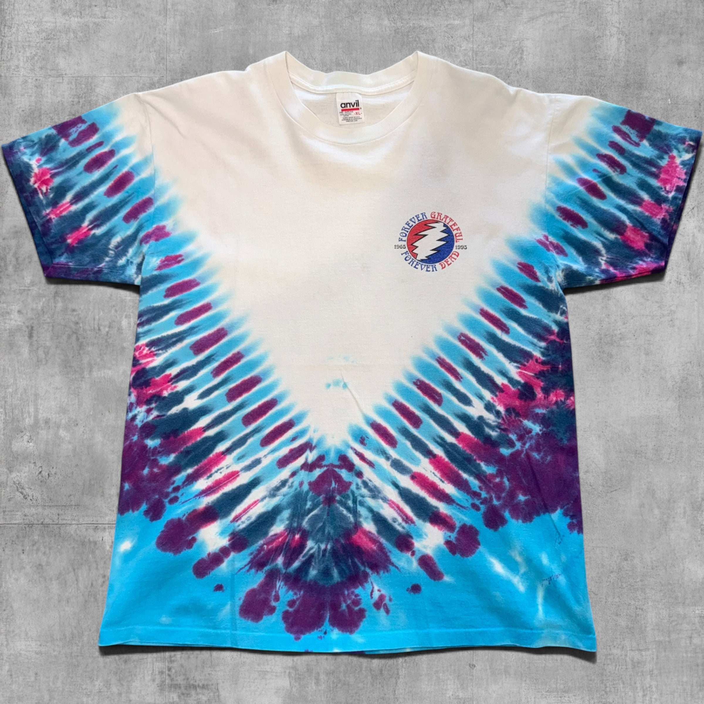 VINTAGE GRATEFUL DEAD, FOREVER TRUCKIN TEE - 1995 - XL