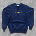 VINTAGE CANCUN MEXICO EMBROIDERED SUNFLOWER SWEATSHIRT - M