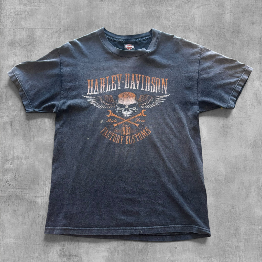 VINTAGE HARLEY DAVIDSON FADED FLORIDA TEE - 2005 - L