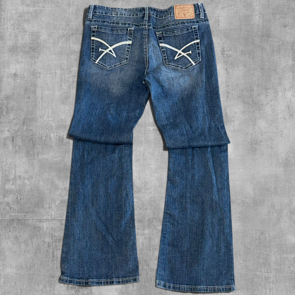 VINTAGE AMETHYST LOW RISE RELAX DENIM - 11X30