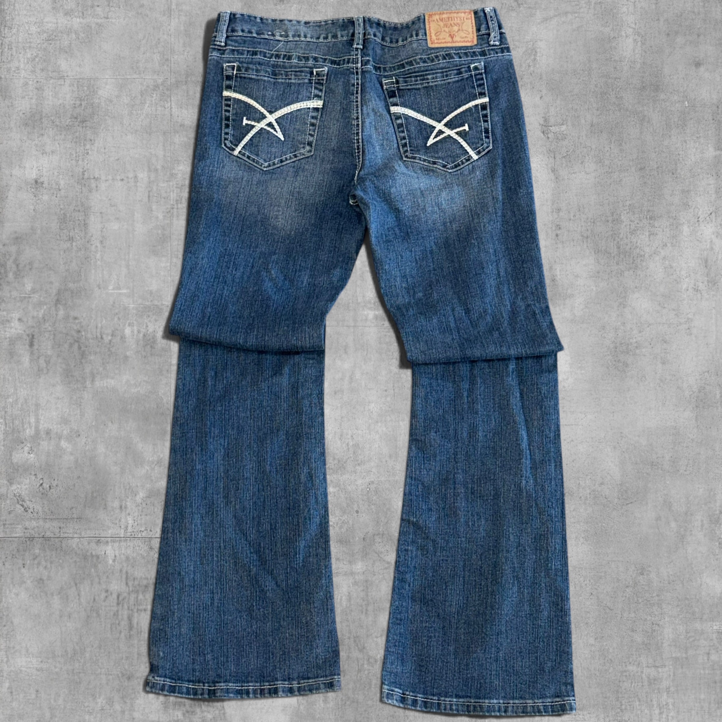 VINTAGE AMETHYST LOW RISE RELAX DENIM - 11X30