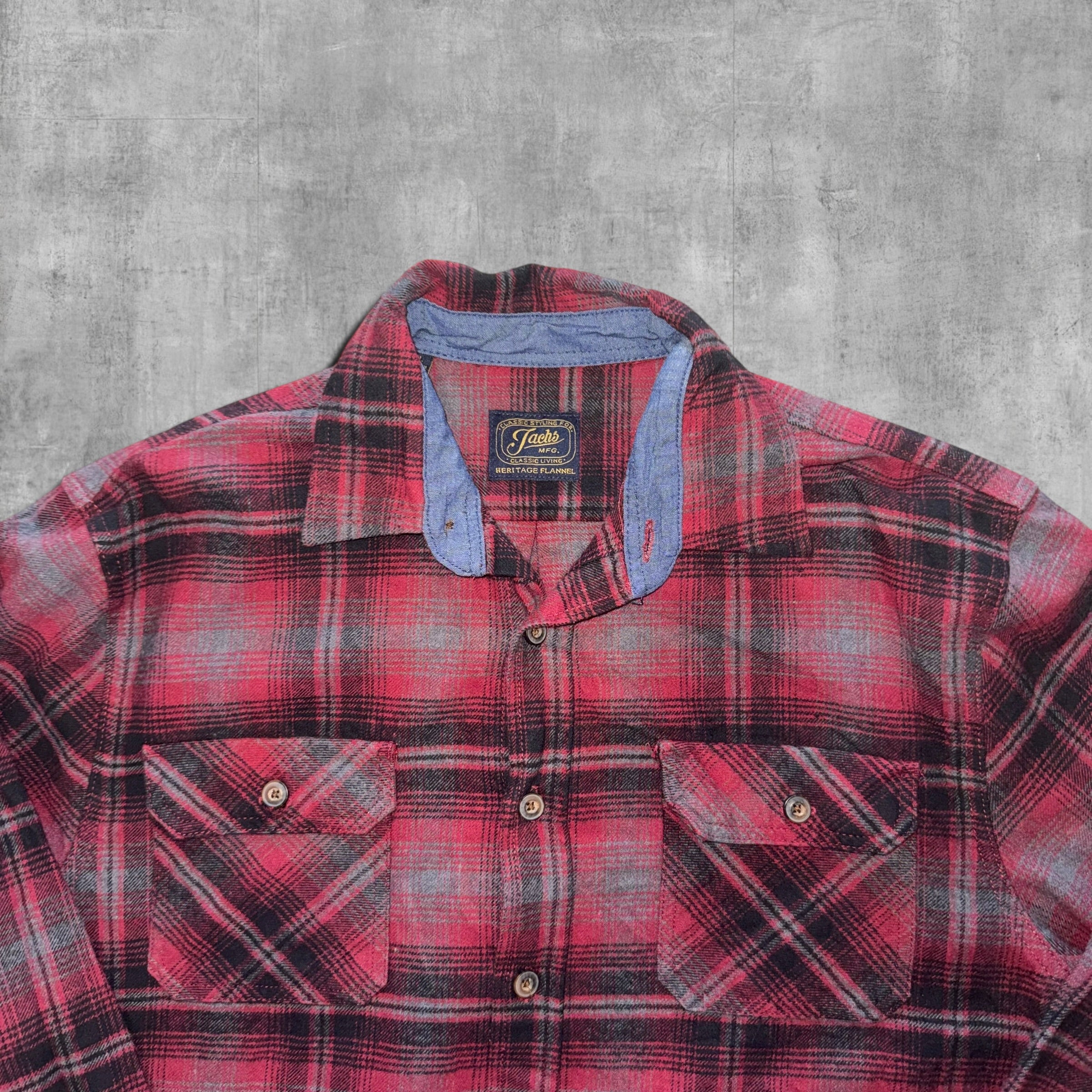 VINTAGE RED JACHS FLANNO