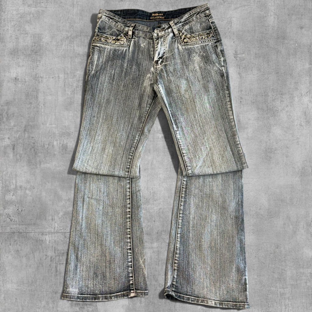 VINTAGE MGY LOW RISE GREY WASH DENIM - 7X32