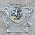 VINTAGE HARLEY DAVIDSON LOST COAST POSTCARD DISTRESSED LONGSLEEVE TEE - 2006 - XL