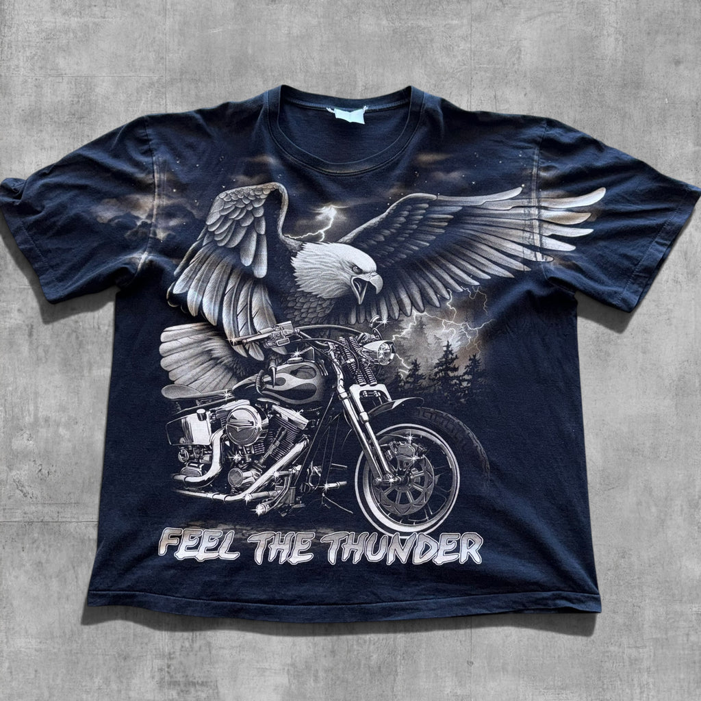 VINTAGE FEEL THE THUNDER EAGLE TEE - 3XL