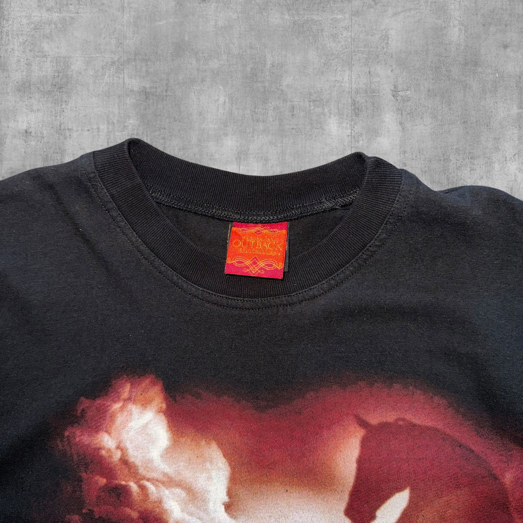 VINTAGE OUTBACK AUSTRALIA AOP HORSE TEE - XL