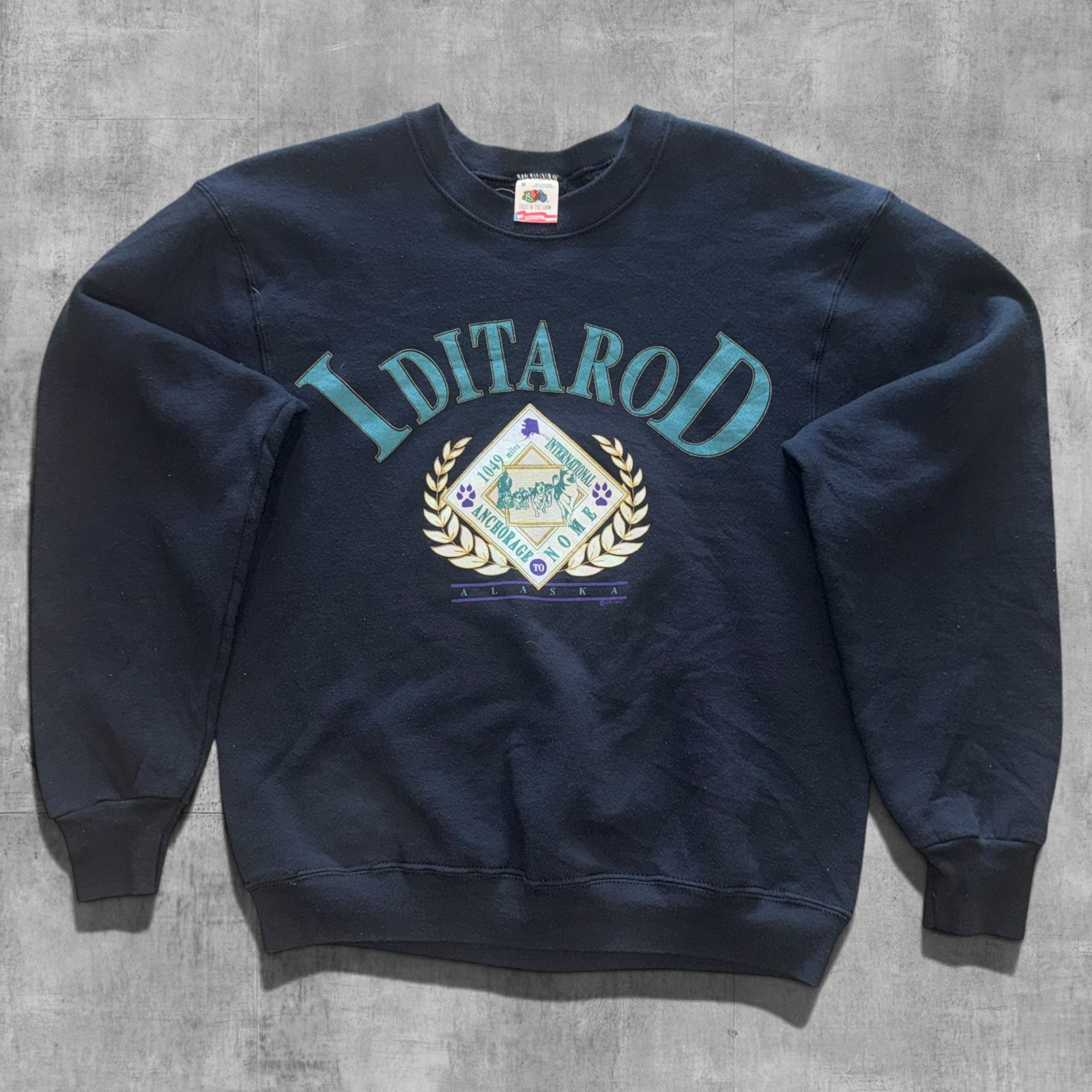 VINTAGE IDITAROD ALASKA SWEATSHIRT - M