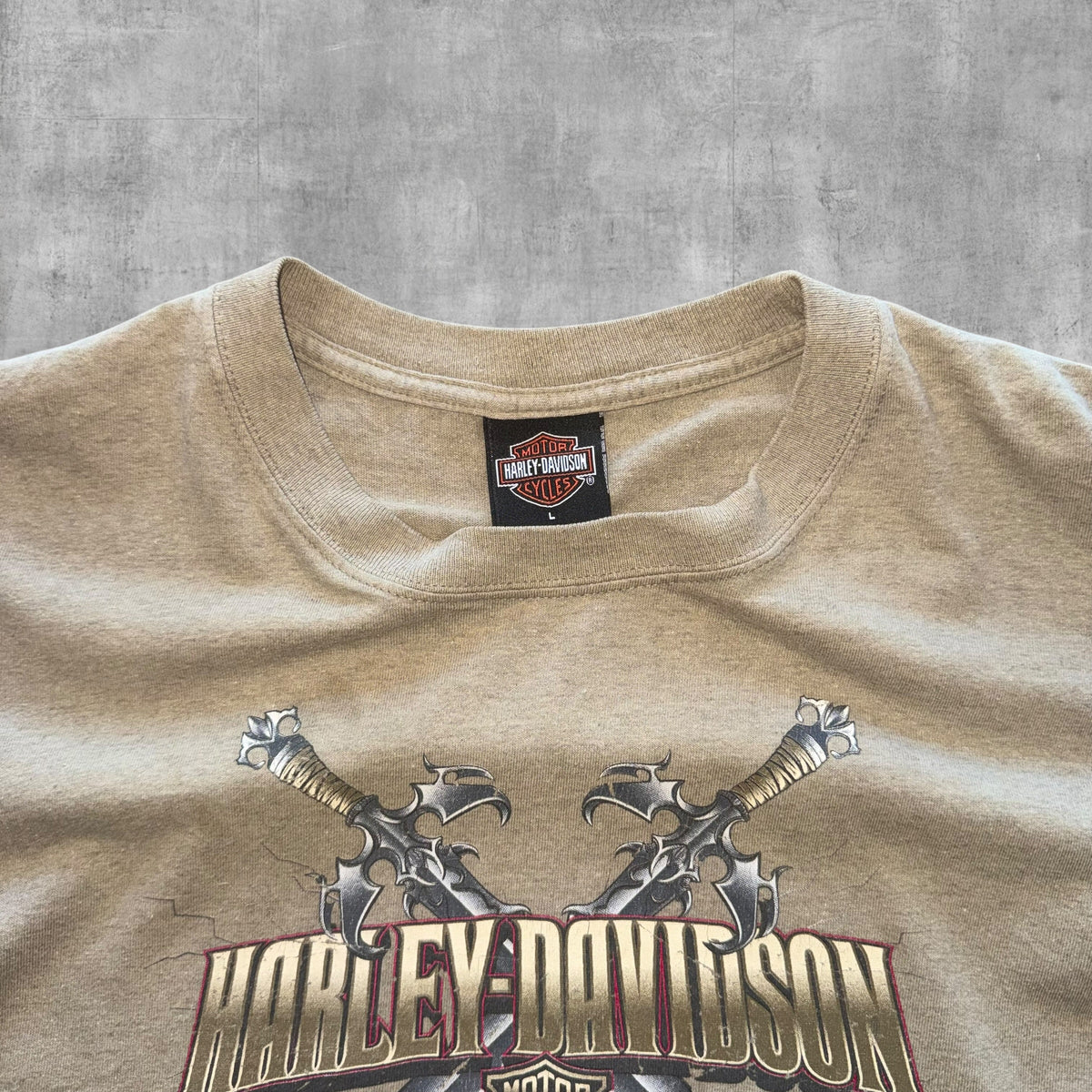 VINTAGE HARLEY DAVIDSON BEAVER DAM TEE - 2004 - L