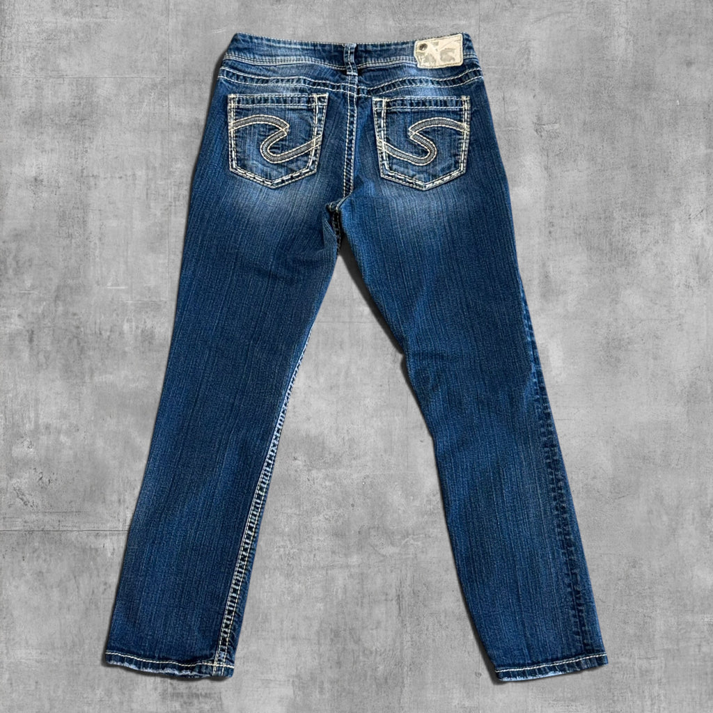VINTAGE SILVER JEANS CO LOW RISE CAPRI - 6X22