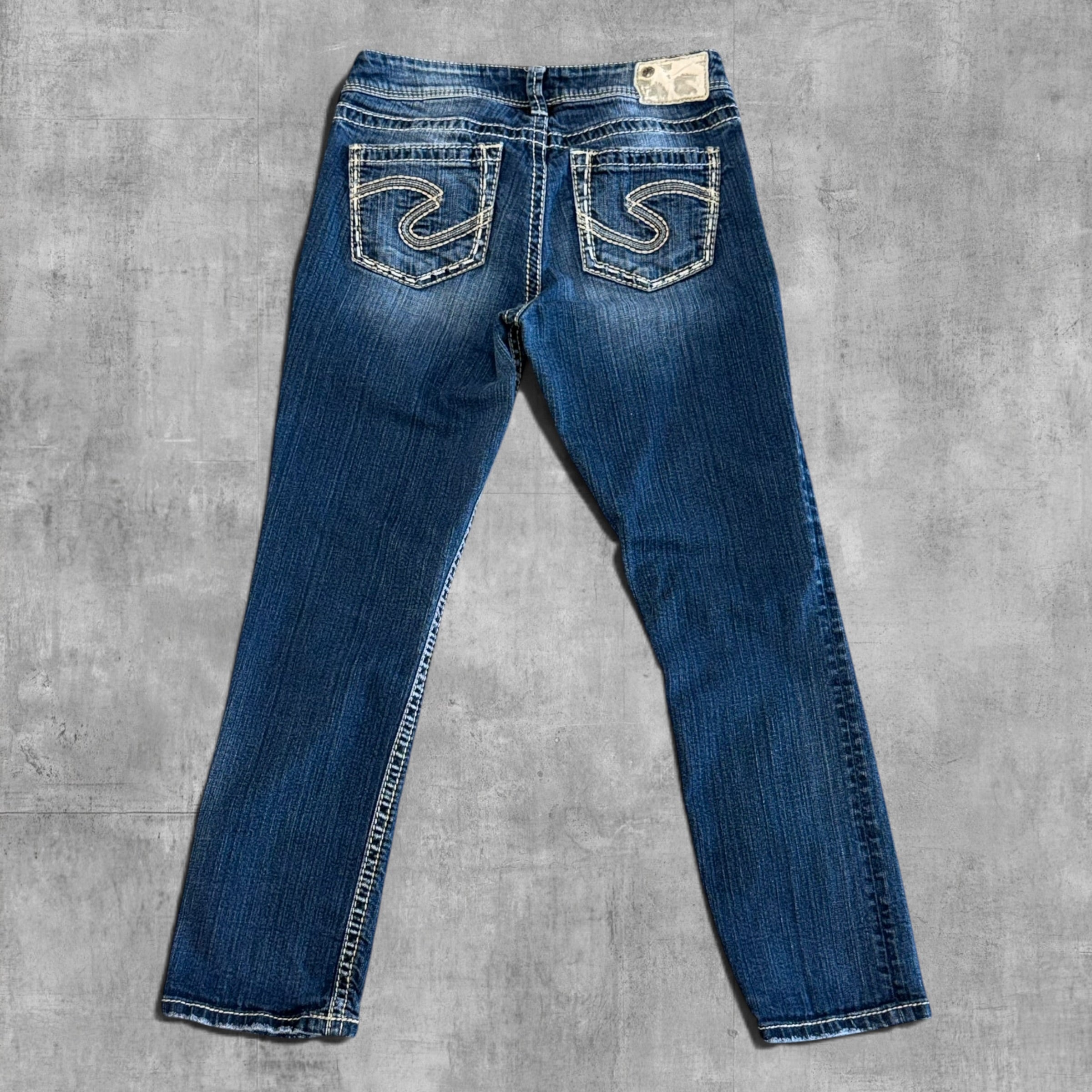 VINTAGE SILVER JEANS CO LOW RISE CAPRI - 6X22