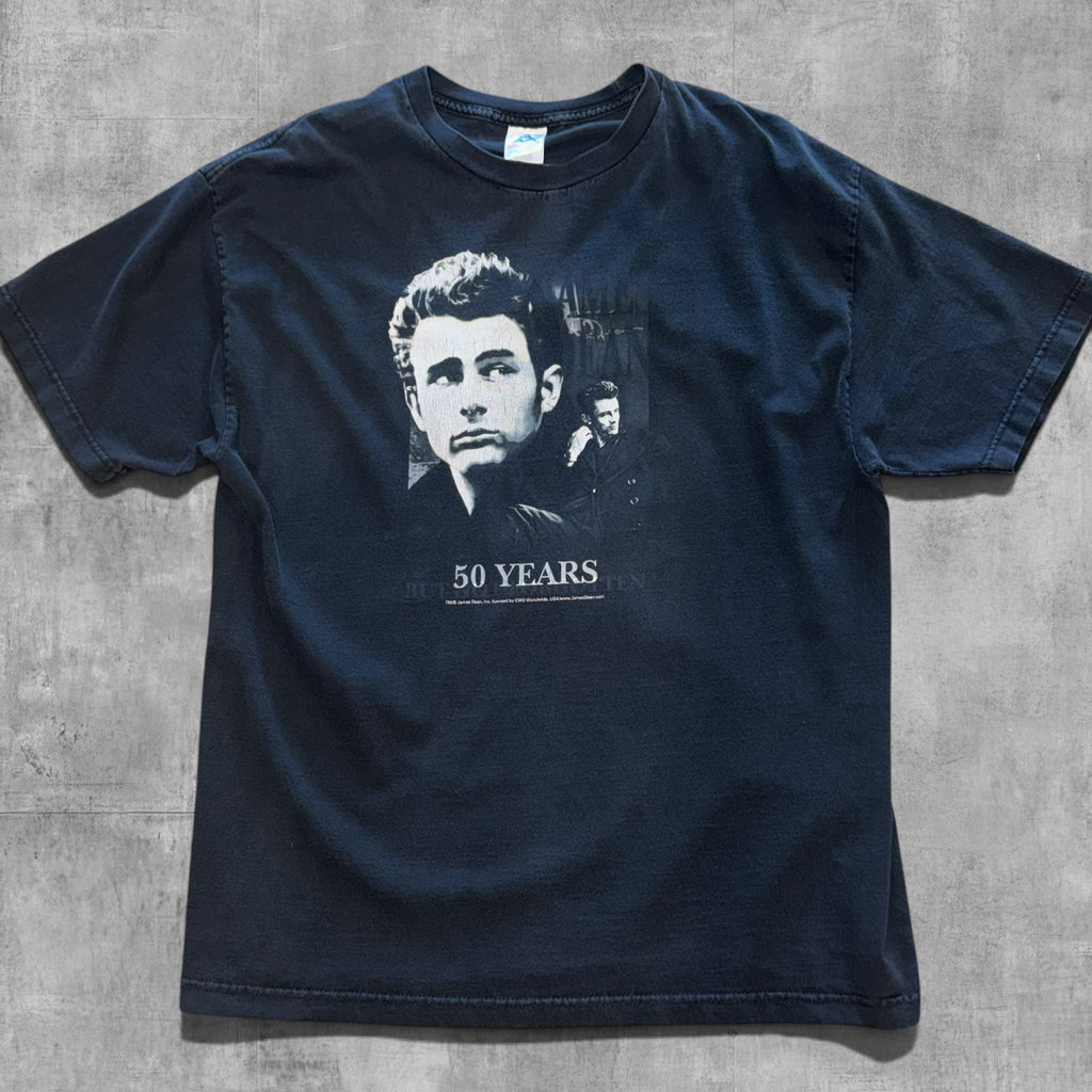 VINTAGE JAMES DEAN 50 YEARS BUT NOT FORGOTTEN TEE - 2005 - XL