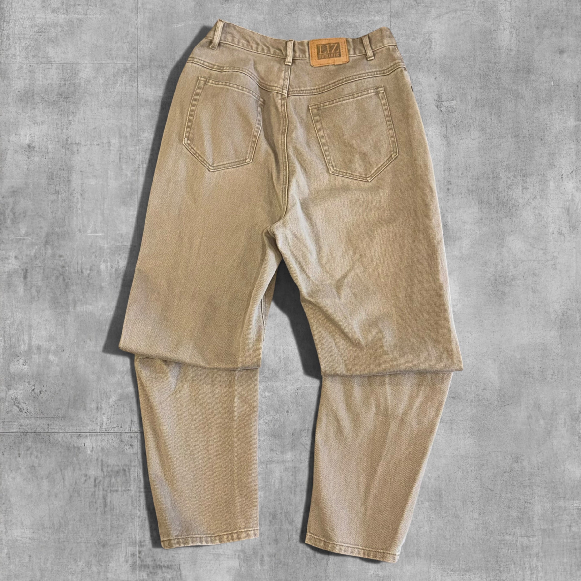 VINTAGE LIZ WEAR RELAX FIT KHAKI DENIM - 10X30
