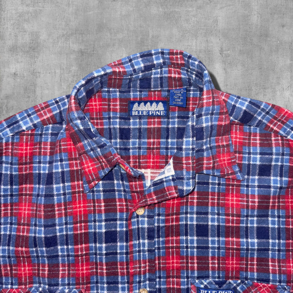 VINTAGE BLUE PINE FLANNO