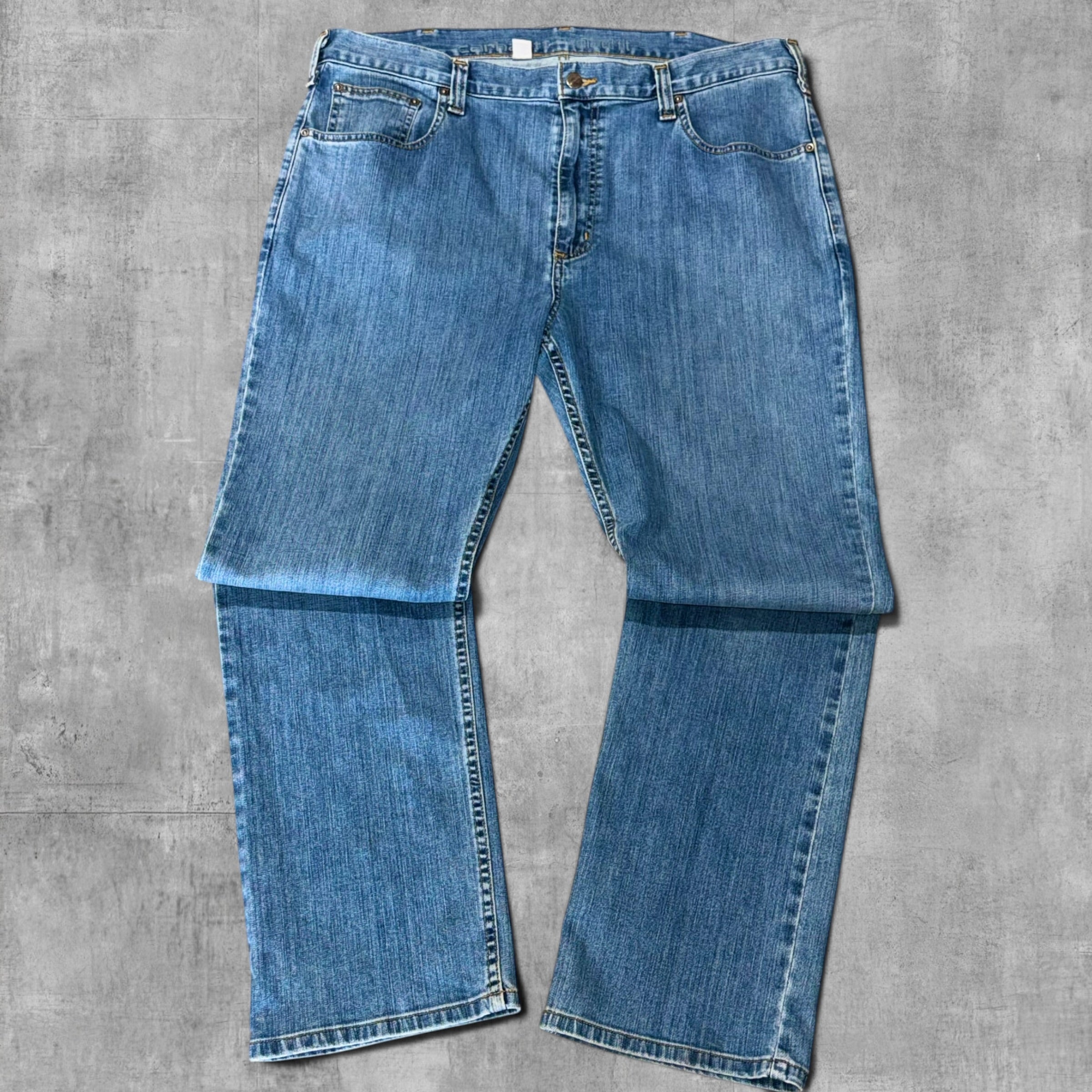CARHARTT RELAXED BLUE DENIM JEANS - 38X32