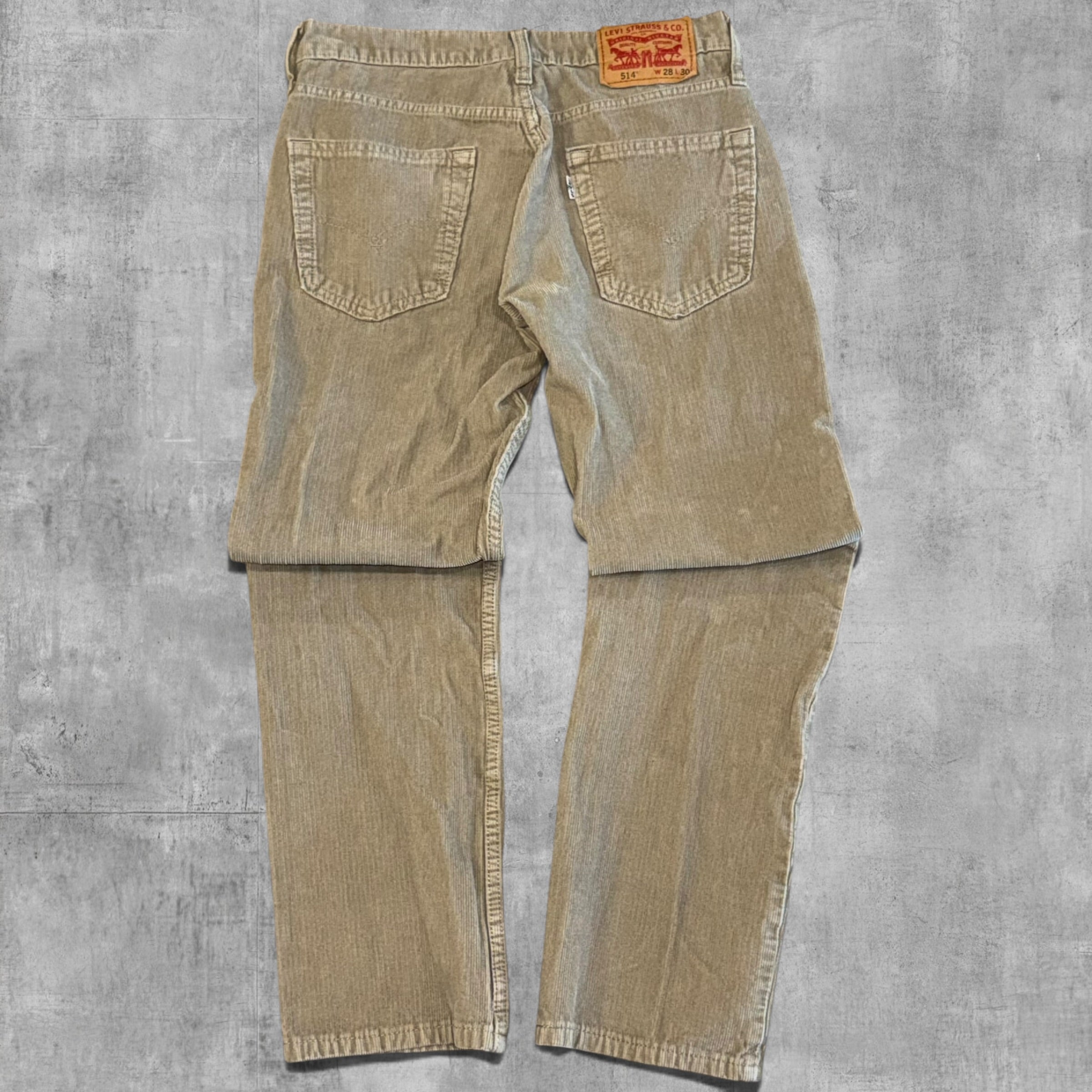 VINTAGE LEVI’S 514 LOW RISE KHAKI CORDUROY - 8X30