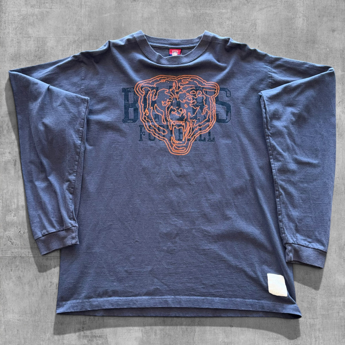 VINTAGE CHICAGO BEARS NFL REEBOK LONG SLEEVE TEE - L