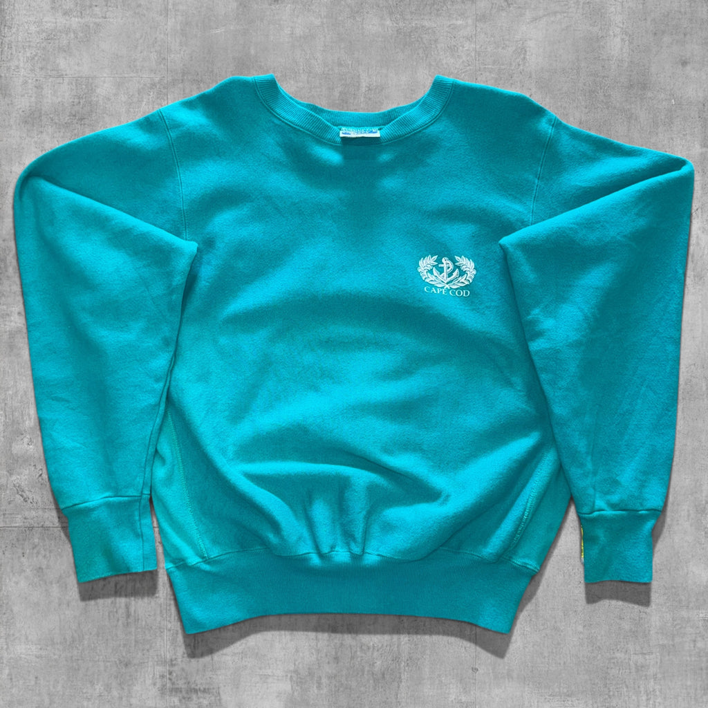 VINTAGE CAPE COD V NECK SWEATSHIRT - L