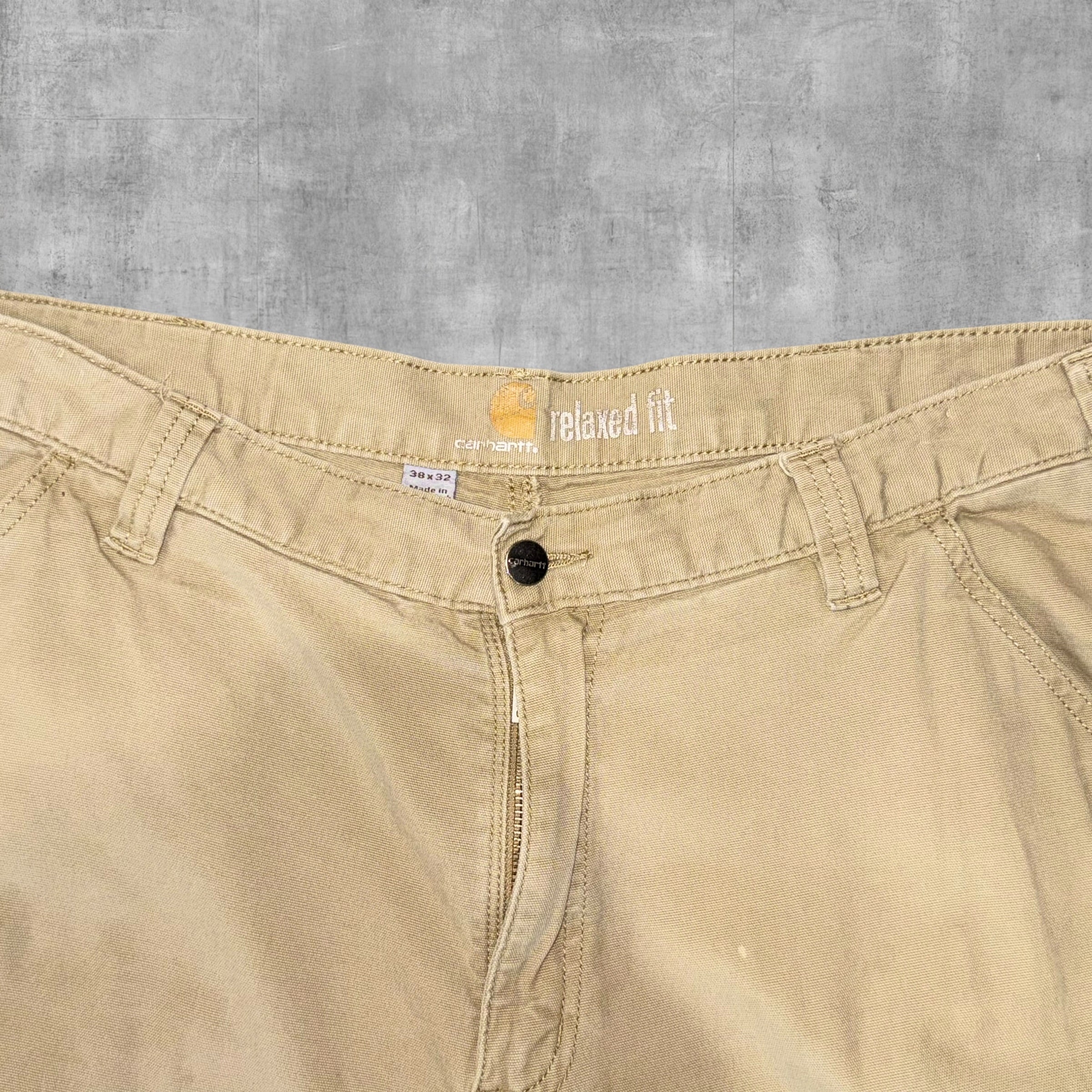 CARHARTT TAN RELAXED FIT PANT - 38X32