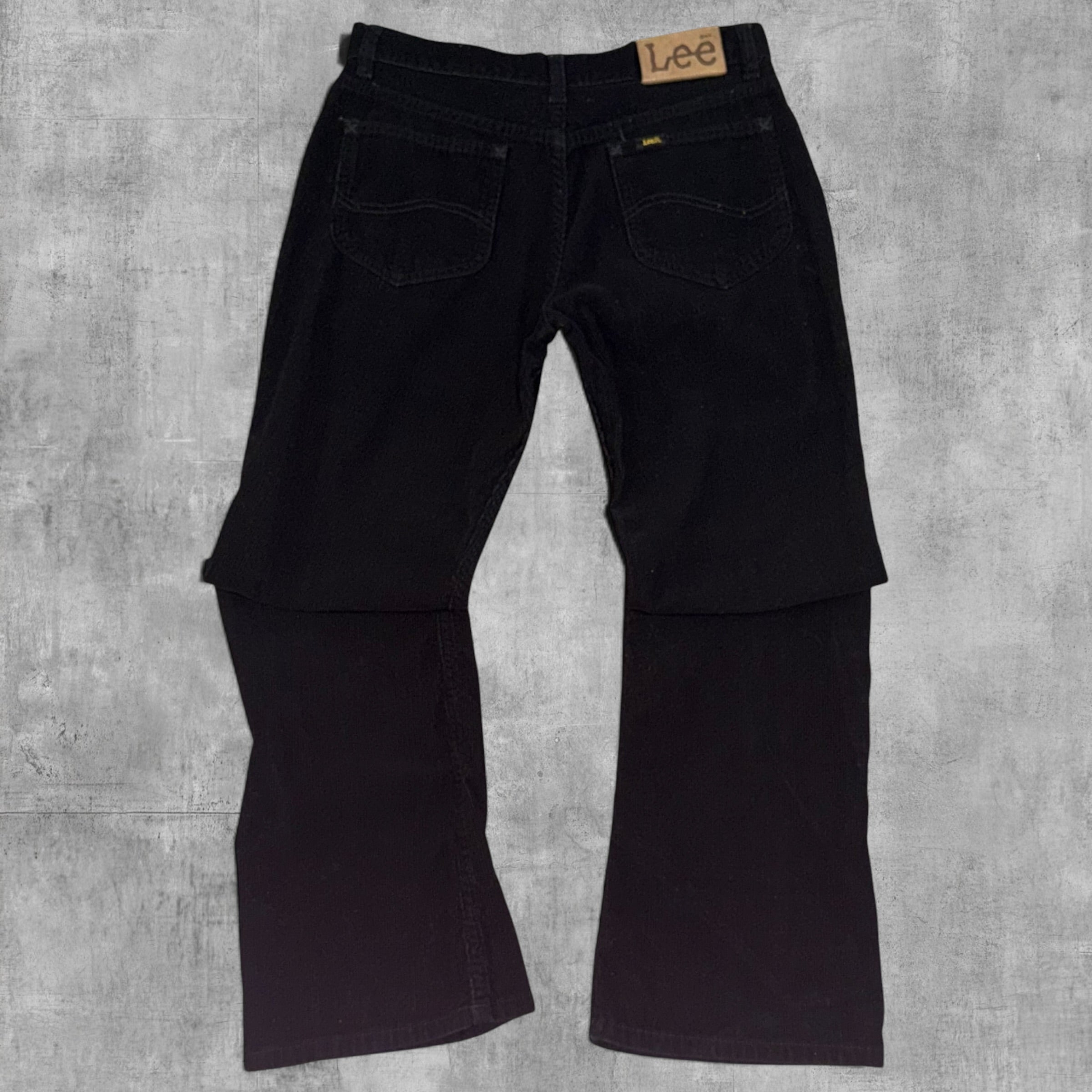 VINTAGE LEE STRAIGHT LEG BLACK CORDUROY PANT - 10X30