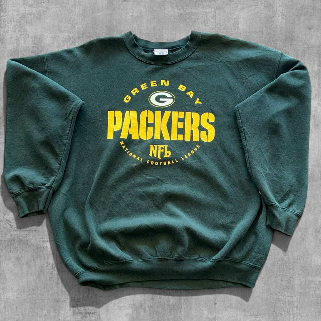 VINTAGE GREEN BAY PACKERS NFL CREWNECK - XL