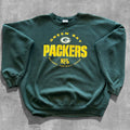 VINTAGE GREEN BAY PACKERS NFL CREWNECK - XL