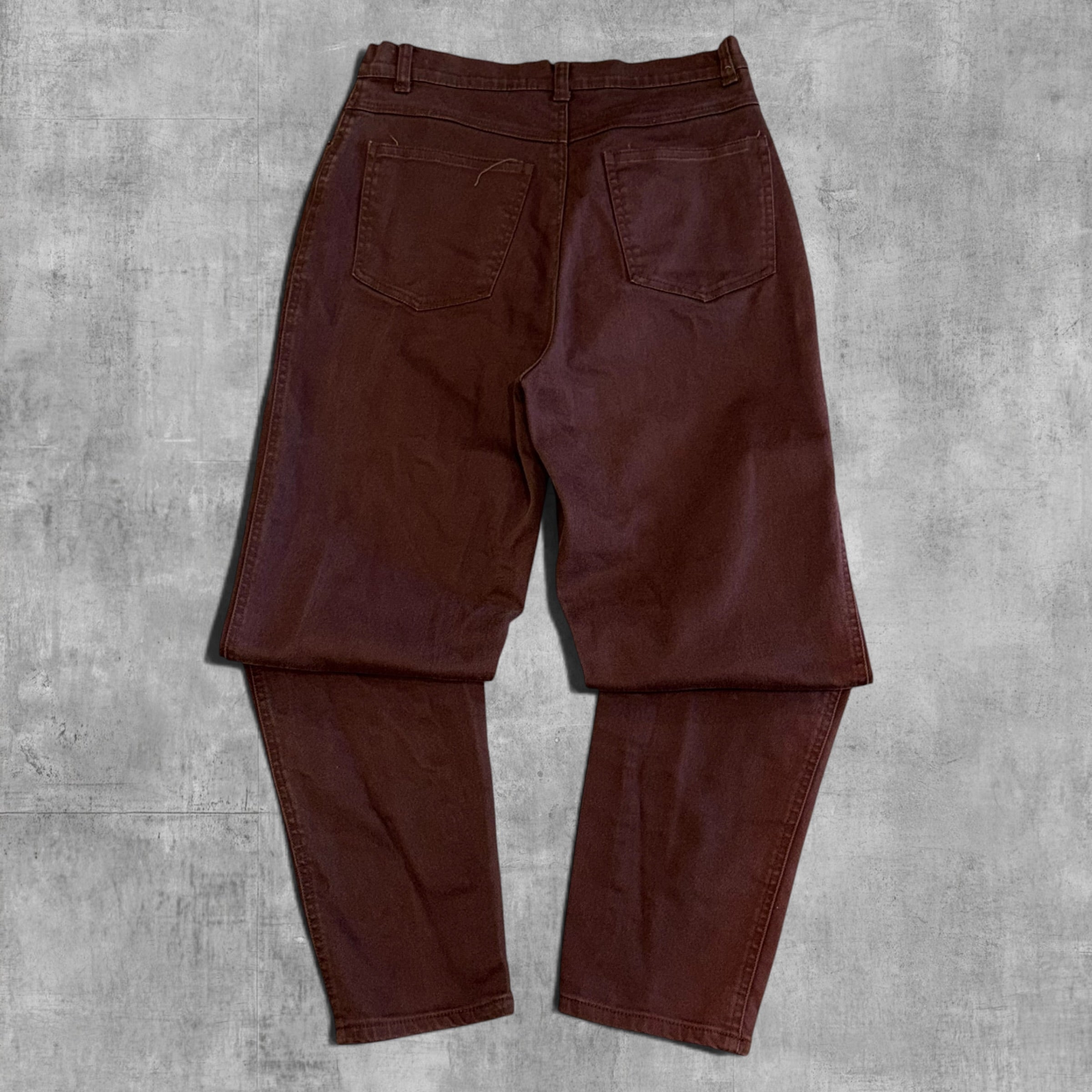 VINTAGE RELAX FIT BROWN DENIM - 10x32