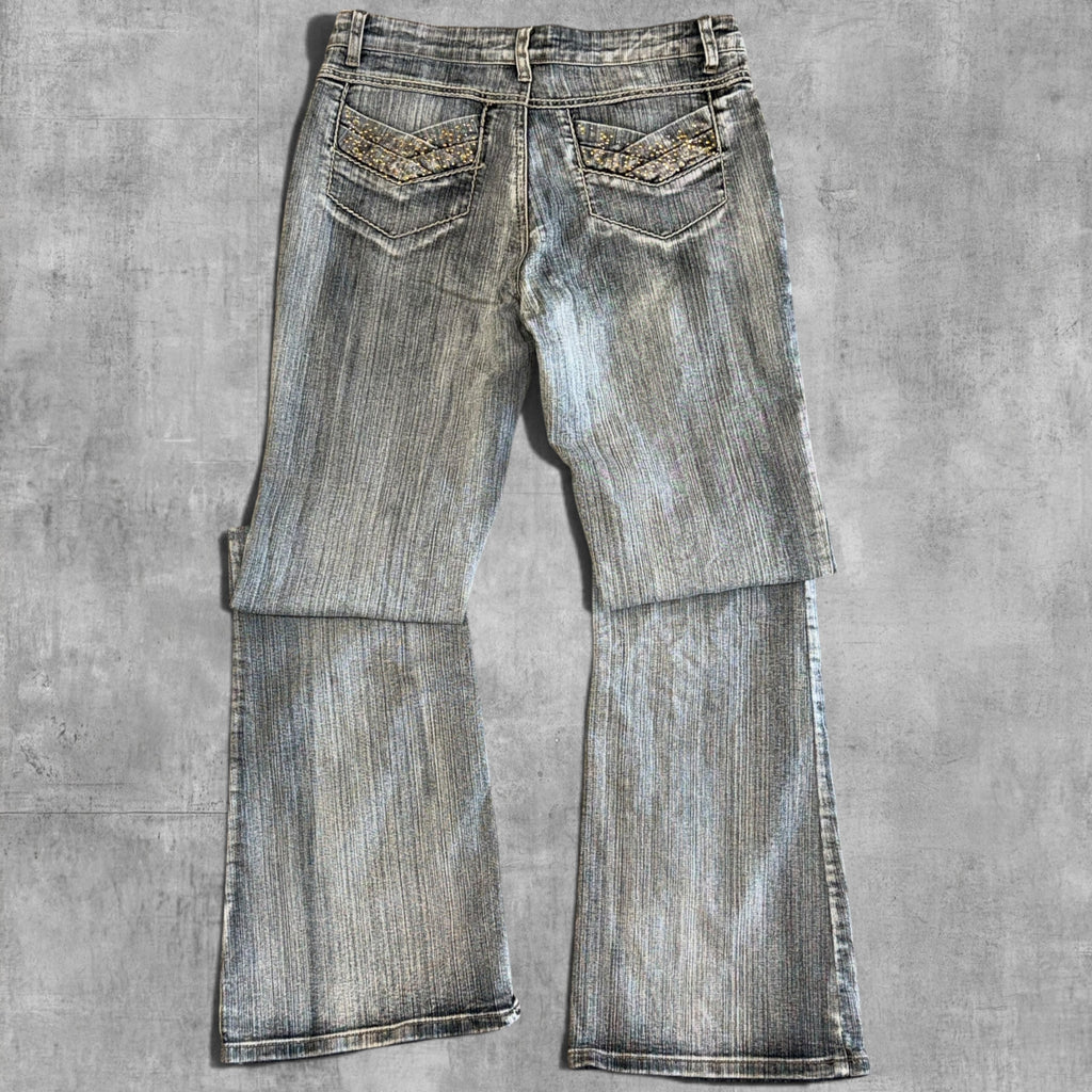 VINTAGE MGY LOW RISE GREY WASH DENIM - 7X32